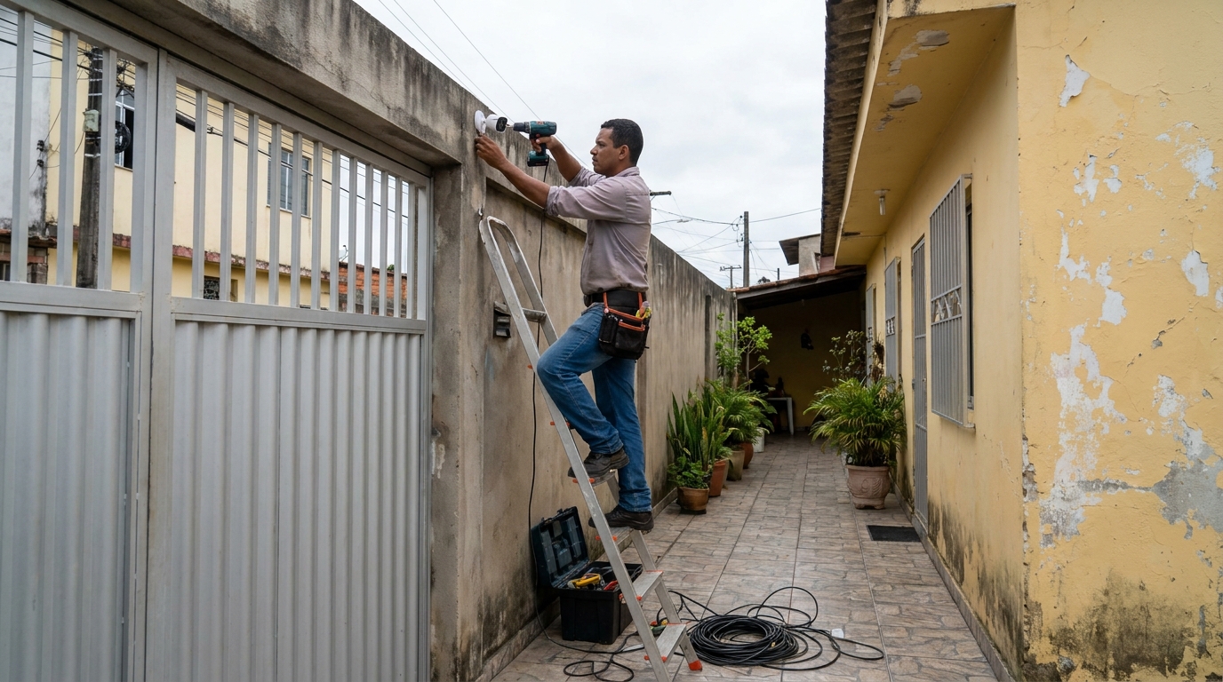 Instalacao de cameras de seguranca profissional em Santo André‑SP