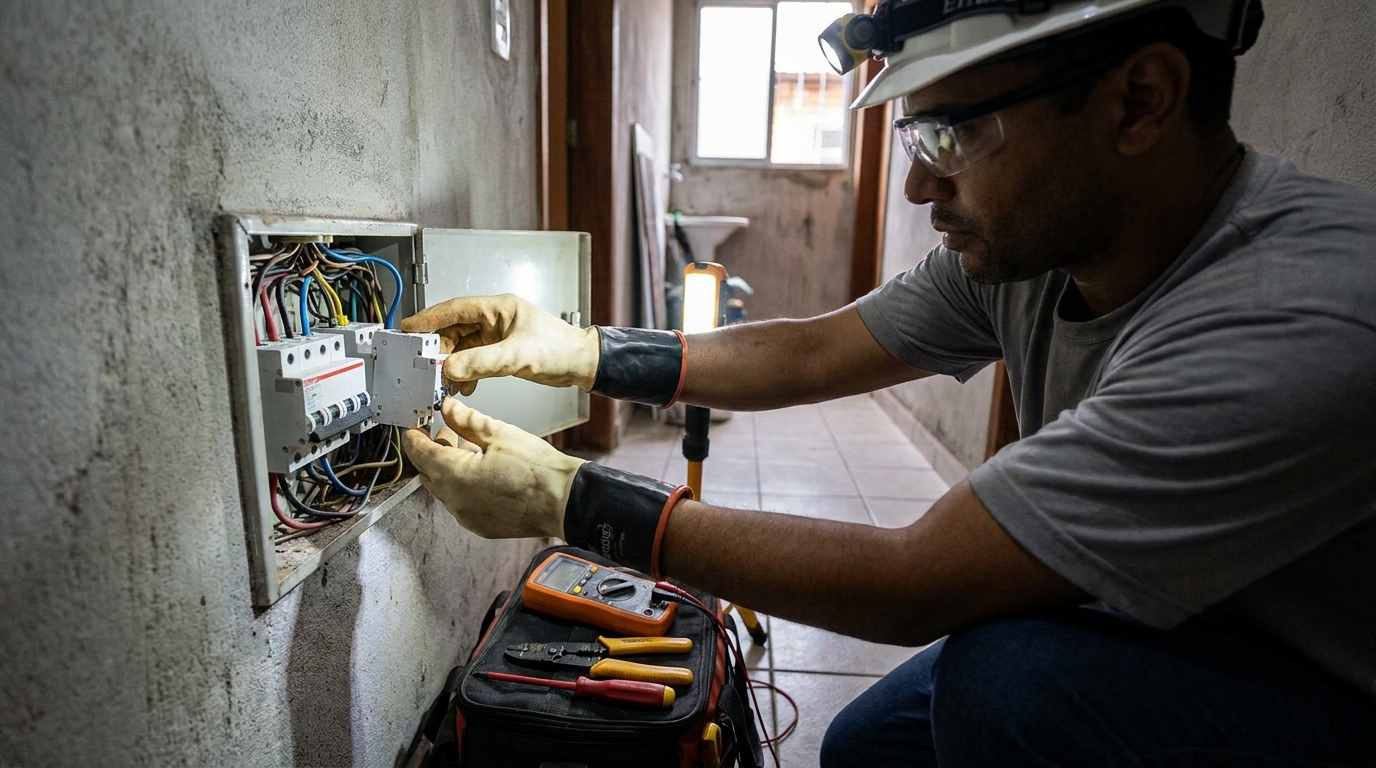 Instalacao de disjuntor profissional em Santo André‑SP