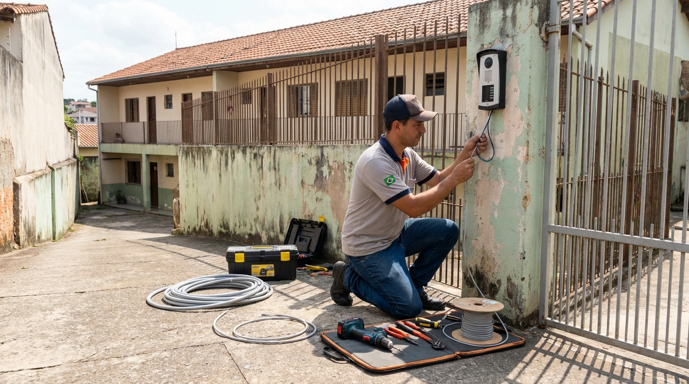 Instalacao de interfone residencial em Santo André‑SP
