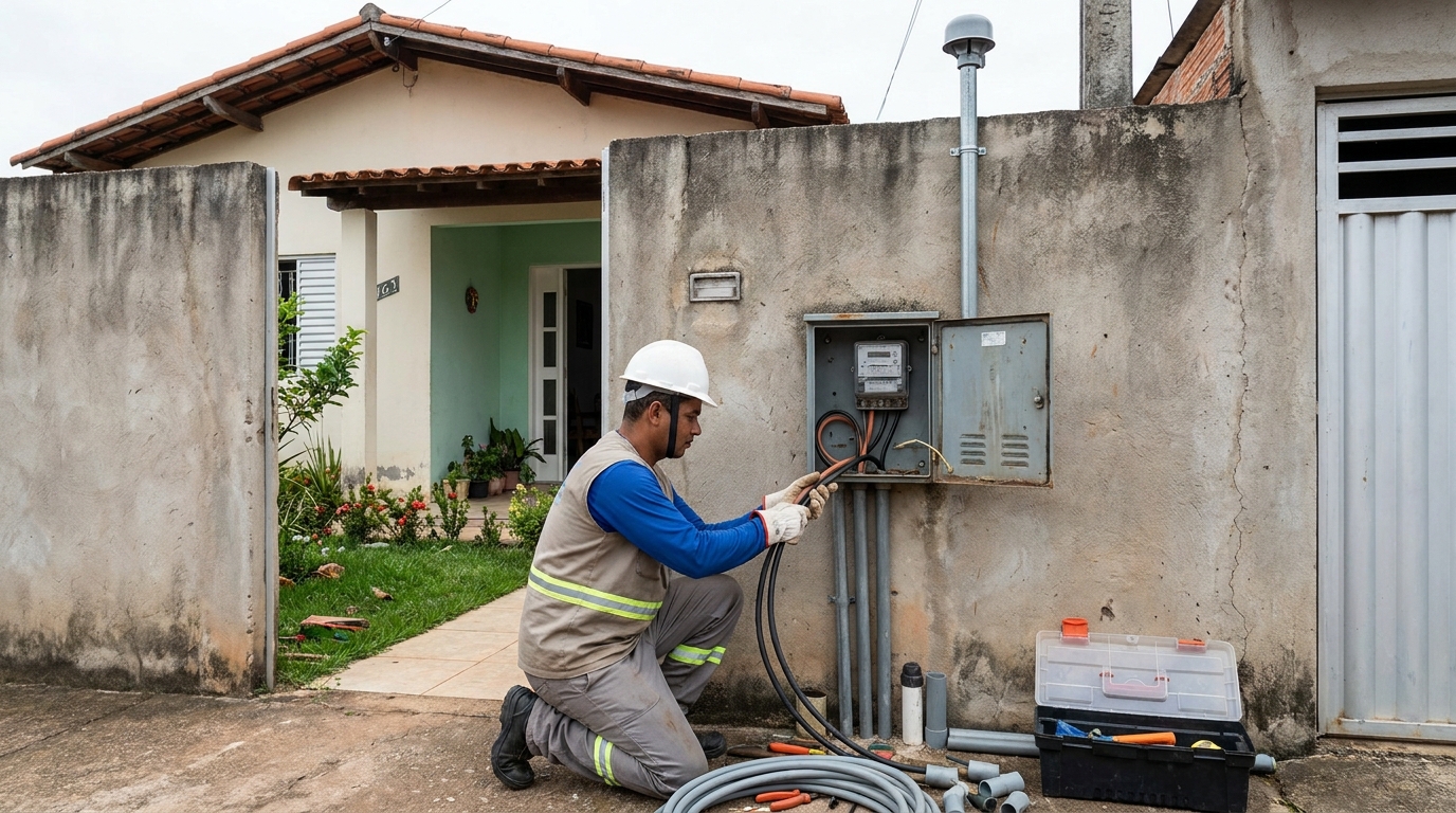 Instalacao de padrao de energia em Santo André‑SP