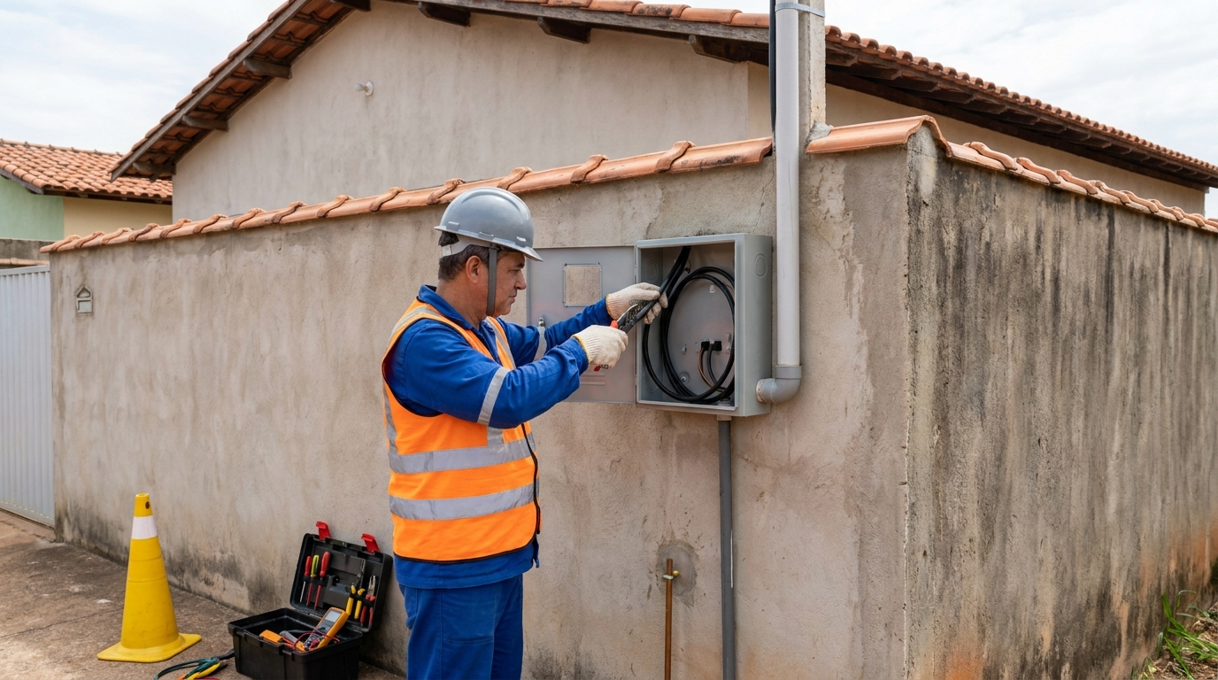 Instalacao de padrao de energia profissional em Santo André‑SP