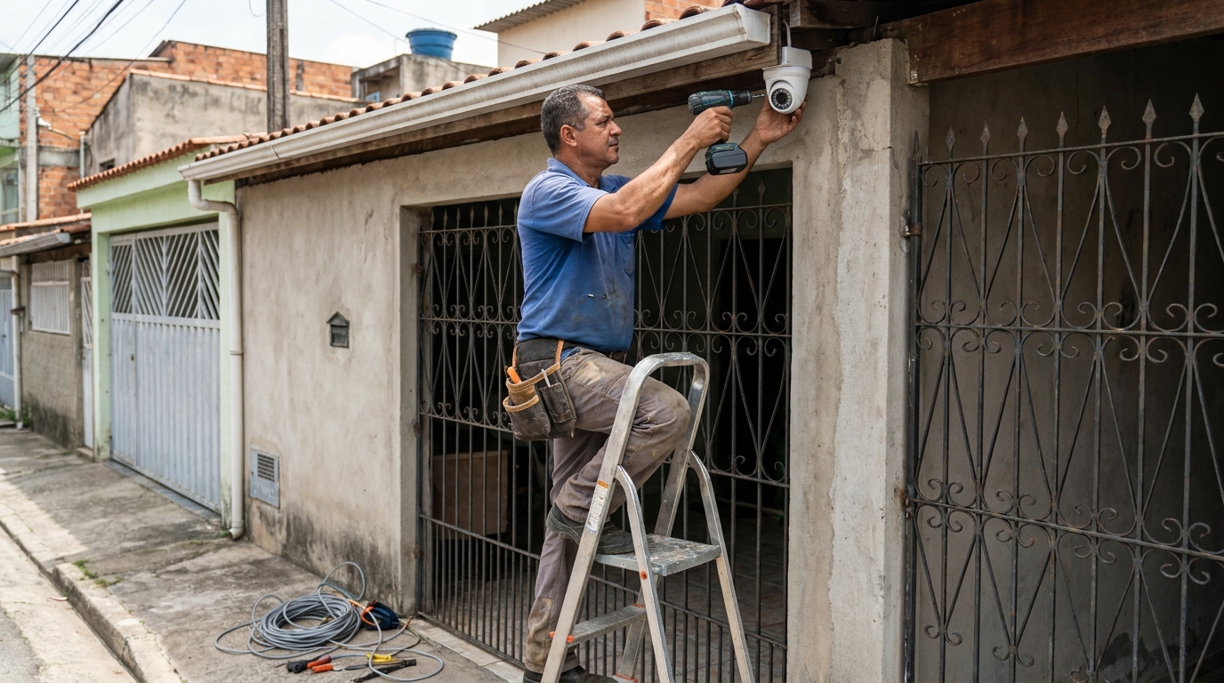 Instalacao de sistema de monitoramento em Santo André‑SP