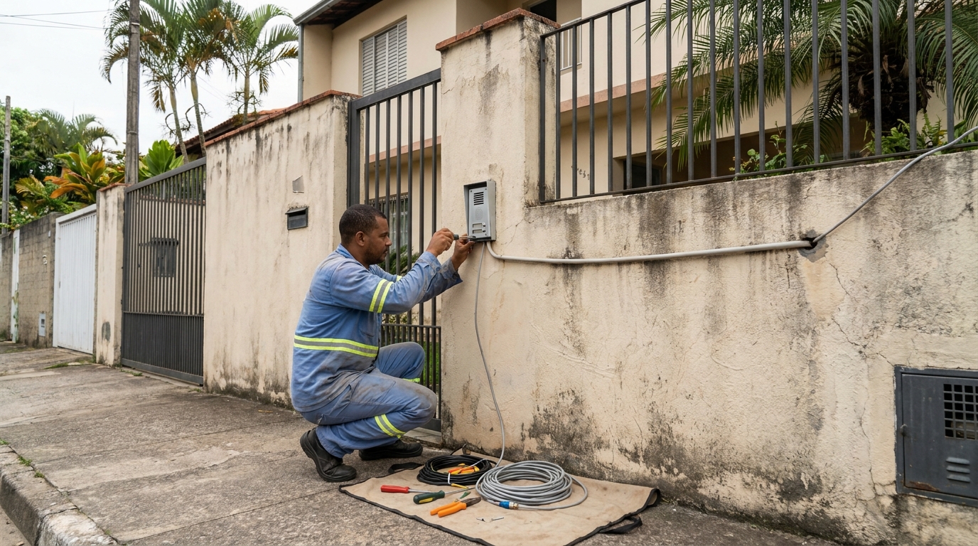 Instalacao de video porteiro em Santo André‑SP